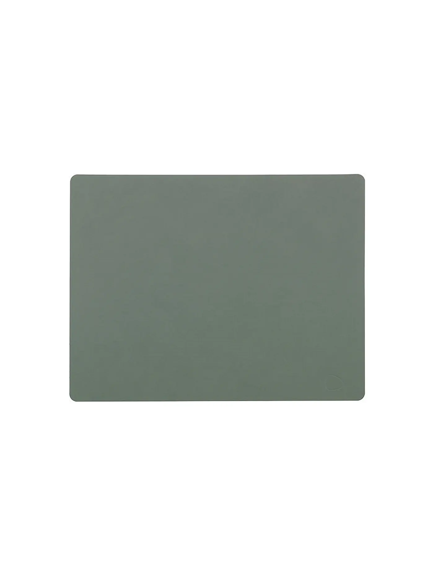 LIND DNA | Leder Tischset "Nupo" 35x45cm (Olive Green) | hellgrün